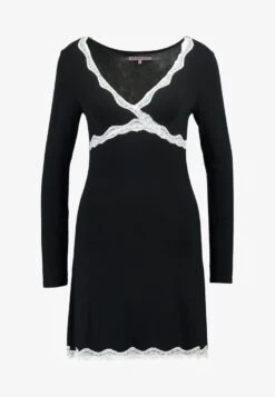 Anna Field HEIDI LONG SLEEVES VISCOSE NIGHTDRESS - Nachthemd - Black -Anna Field Store 32fa00dfae104f94a6dcda686bd2fdf8