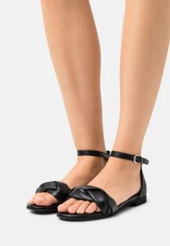 LEATHER - Riemensandalette - Black