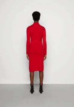 Anna Field ROLLKRAGEN RIPP MINI STRICKKLEID MIT GÜRTEL - Strickkleid - Red -Anna Field Store 4ef1d85f8bbc434eb08163e6609c362a