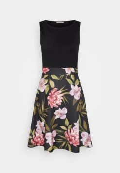 Anna Field Jerseykleid - Black/black/pink -Anna Field Store 566117c5c76c498c8ec0f4f3e04f7e92