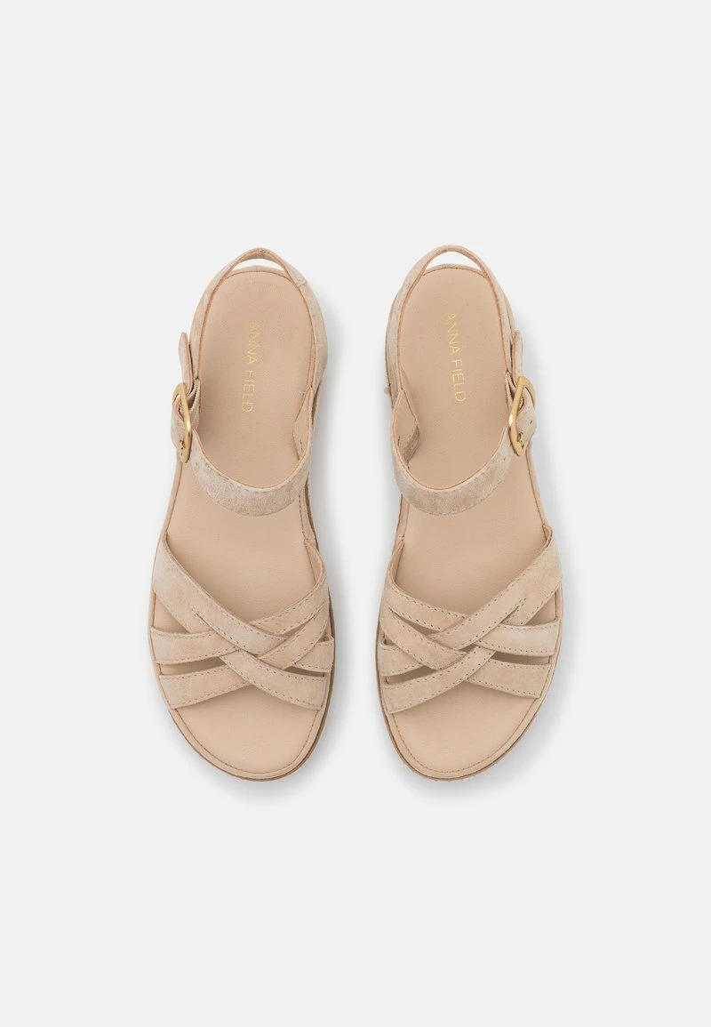 Anna Field LEATHER - Keilsandalette - Beige 8 Anna Field LEATHER - Keilsandalette - Beige – Bild 6