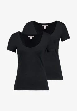 Anna Field 2 PACK - T-Shirt Basic - Black -Anna Field Store 626abfe4c856419c8d89299736aecf07