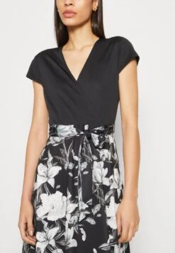 Anna Field Jerseykleid - Black/grey/white -Anna Field Store 9e3d7045640742e7aac9deb27f57ac0b