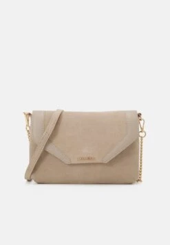 Anna Field LEATHER - Clutch - Taupe