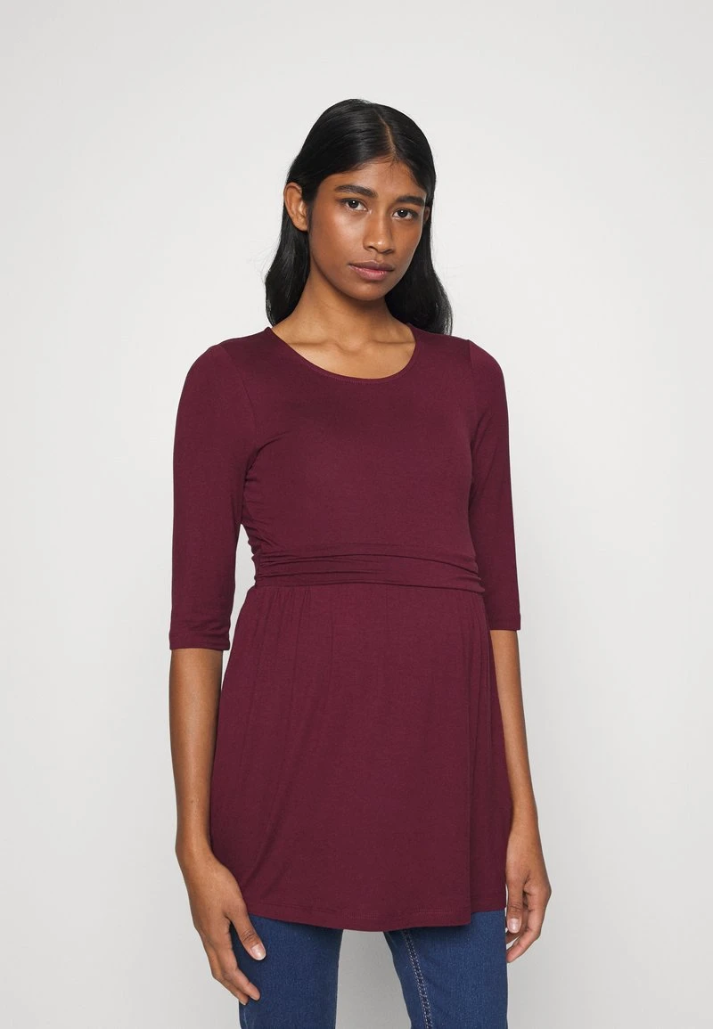 FLARE TOP - Langarmshirt - Dark Red 8 FLARE TOP - Langarmshirt - Dark Red – Bild 6