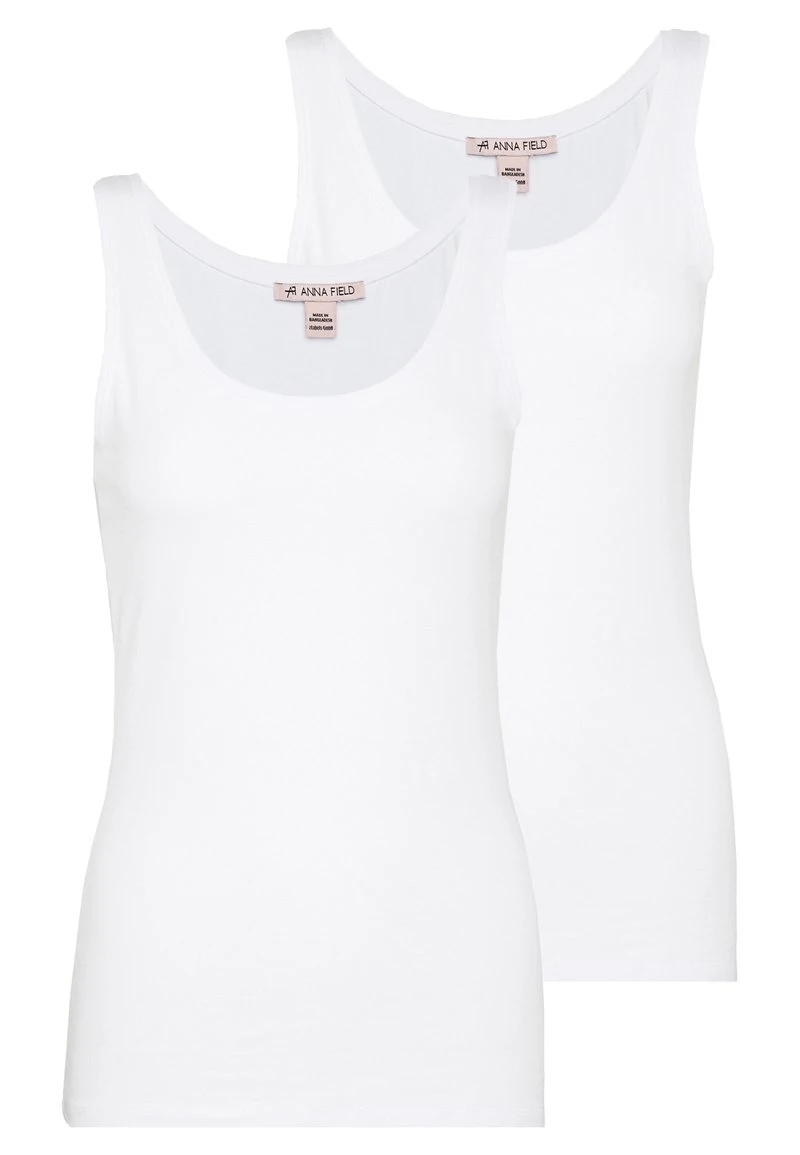 Anna Field 2 PACK - Top - White 3 Anna Field 2 PACK - Top - White