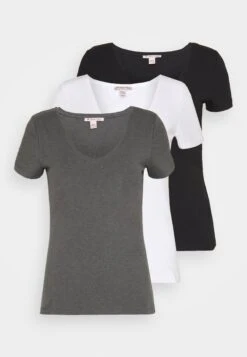 Anna Field 3 PACK - T-Shirt Basic - Black, White -Anna Field Store d8673abc075746a285714e911a623aef 1