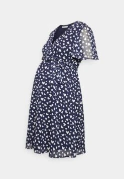 Freizeitkleid - Dark Blue/white -Anna Field Store e4531adb63194f1c90cc6d05d607204d